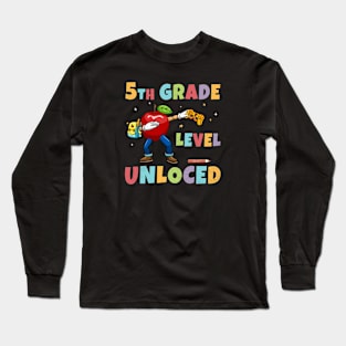 5th Grade Unlocked 1st Day Of School Video Gaming Lovers Gamers gift Long Sleeve T-Shirt